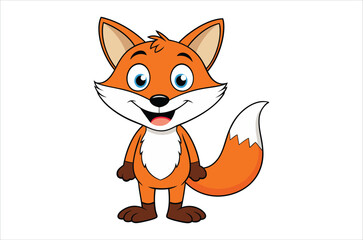 Obraz premium fox vector, icon vector illustration, fox silhouette of a fox isolated on a white background, eps, png, svg, vector,