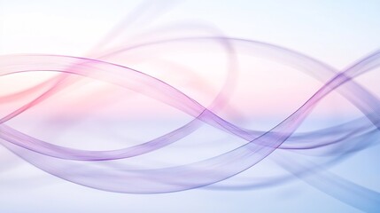 Abstract light background with smooth purple wave pattern flowing smoothly