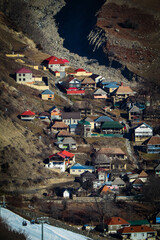 a town on the valley of Caucasus mountain in Baku Azerbaijan