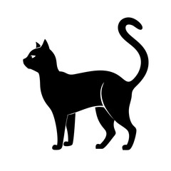 A peaceful, curled-up cat icon representing relaxation and comfort. Perfect for pet shops, bedding brands, and wellness applications.