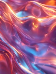 Obraz premium A clean, high-tech background with faint iridescent reflections.