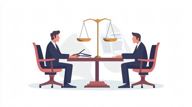 A business meeting with a financial advisor or legal assistant.