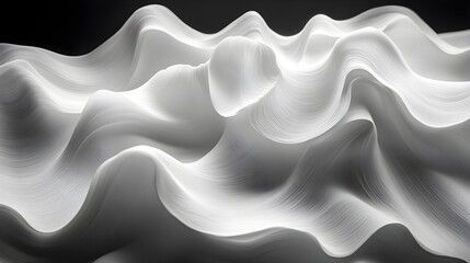 Fototapeta premium A clean, soft-edged paper texture forming gentle undulations.