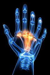 Naklejka premium Hand Pain Relief: Understanding Carpal Tunnel & Wrist Anatomy