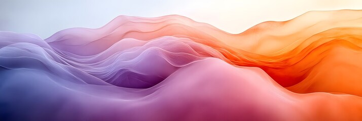 Fototapeta premium A composition of soft organic shapes in muted lilac, peach, and beige.