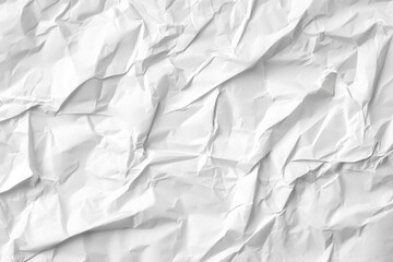 Wrinkled white paper texture background