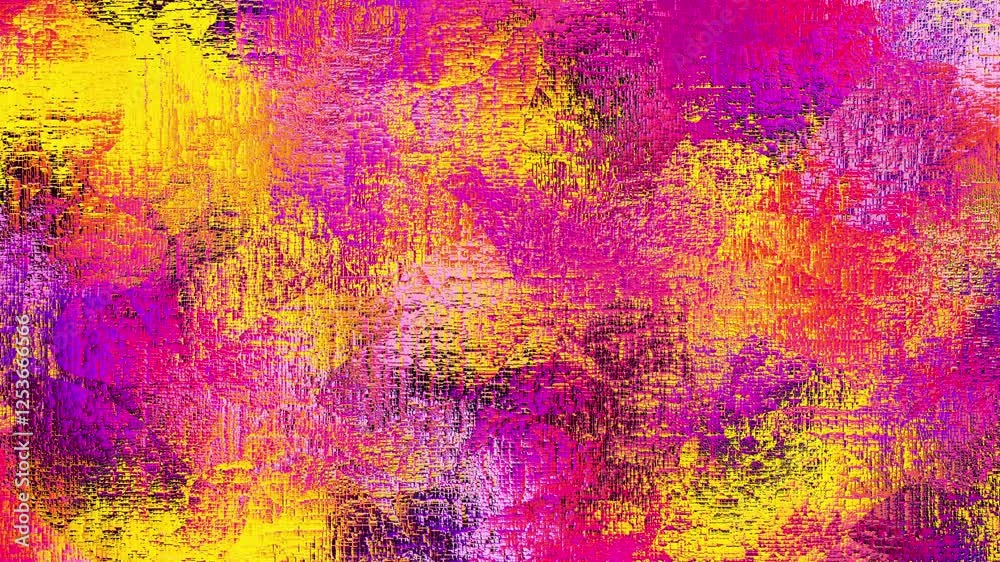 Poster Red and magenta grunge texture abstract motion background. Seamless loop