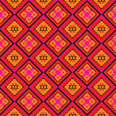 seamless geometric pattern red pink colorful