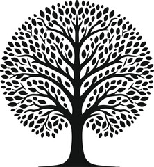 tree vector silhouettes