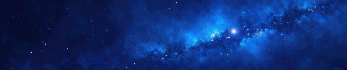 Dark blue abstract texture background with scattered stars and galaxy forms, stars, dark blue