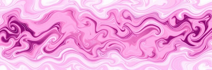 Whimsical pink and white swirls in a mesmerizing abstract pattern, vibrant colors, artistic expression