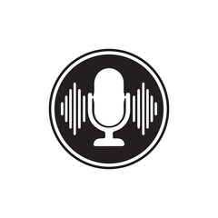 Obraz premium microphone icon vector illustration