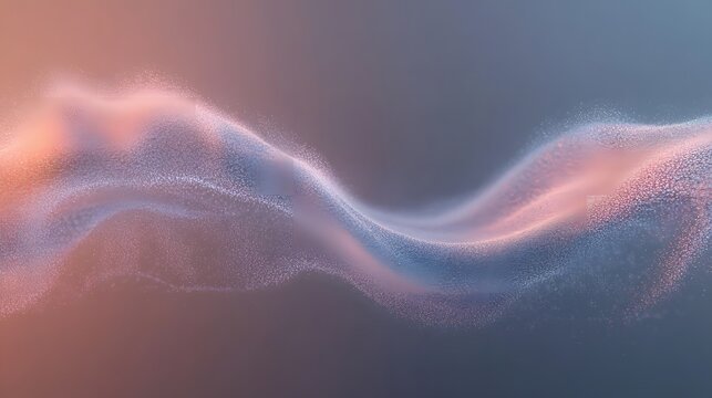 Abstract Pink and Blue Particle Wave Background