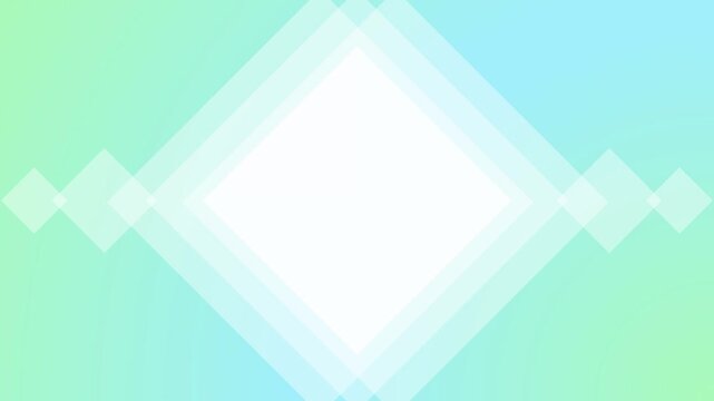 ブルーとグリーンのグラデーション背景ひし形フレーム