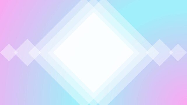 ブルーとピンクのグラデーション背景ひし形フレーム
