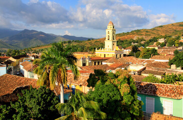 Panorama della bella e colorata cittadina di Trinidad a Cuba