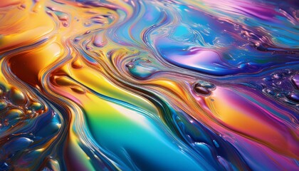 Vibrant Fluid Art