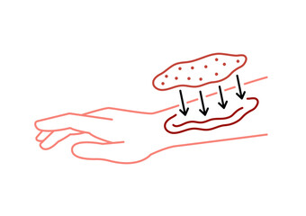 Artificial skin technology linear icon. Editable stroke.