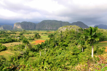 Panorama bucolico della Valle di Vinales a Cuba