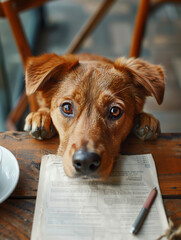 portrait of a cute little pet