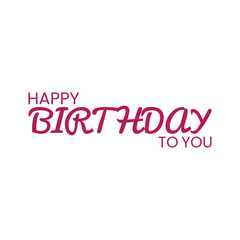 Beautiful Happy Birthday text vector, Happy Birthday text template, Happy Birthday to You Logo Design, Handwritten Happy Birthday 