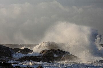 Northern potuguese stormy seascape