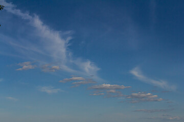 The vast blue sky and clouds sky
