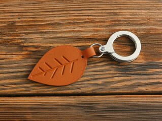 handmade leather creativity. Creative leather keychain shaped into custom designs like animals, symbols, or abstract shapes for a playful touch