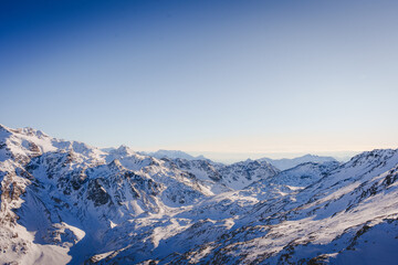 Majestic Alpine Peak Under Winter Sun (Bormio, Italy)