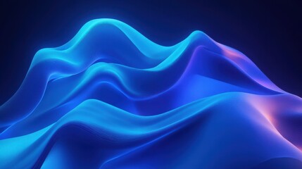 Creative glowing digital blue backdrop. NFT, AI, VPN, technology, future and big data concept. 3D Rendering