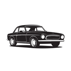 Vintage Car Side View Design Models 6 - Vector Illustration