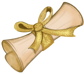 golden christmas bells