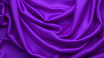 Obraz premium Deep Violet abstract background. Silk satin velvet fabric. Elegant luxury rich. Curtain drapery fold line wave flow. Romance Valentine Birthday Christmas