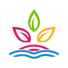 abstract nature logo