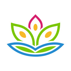 abstract flower icon