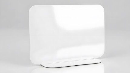 Modern White Blank Square Display Stand Mockup