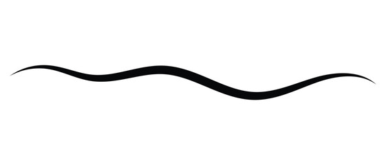 hand drawn one line continuous abstract squiggle line icon on white background.