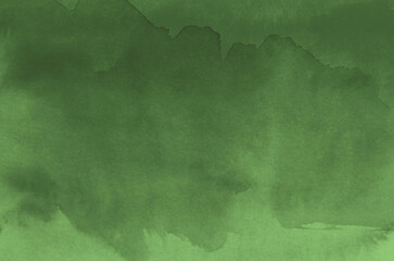 Abstract green background in watercolor style