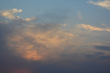Sky with Clouds and Sun
