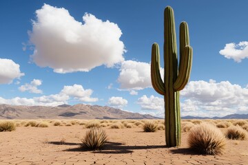 saguaro cactus in the desert