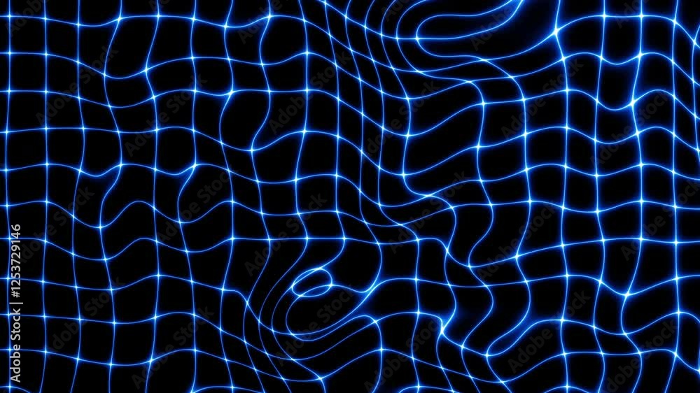 Poster abstract waveform futuristic motion on black background