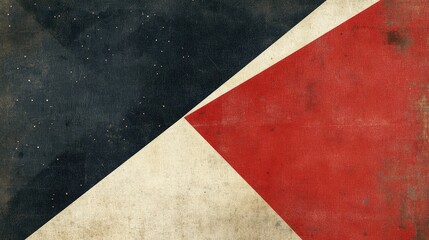 Fototapeta premium A textured graphic design featuring contrasting triangular shapes in dark and light colors.