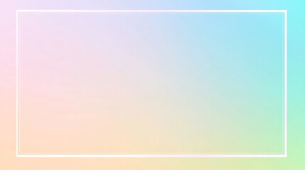 Pastel gradient background, frame