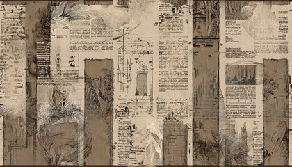 Fototapeta premium newspaper with old grunge vintage paper texture background graphic resource