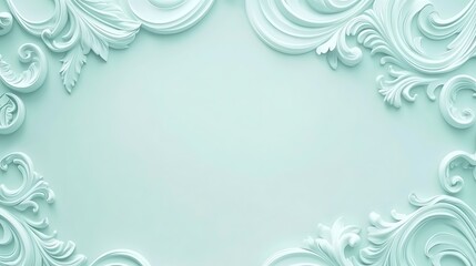 Pastel ornate frame, blank space, background design