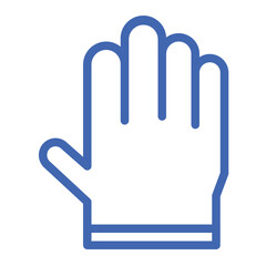 Fototapeta premium land gloves color icon