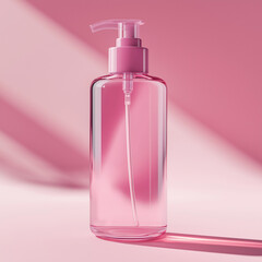  sleek single bright color pump dispenser bottle pink theme