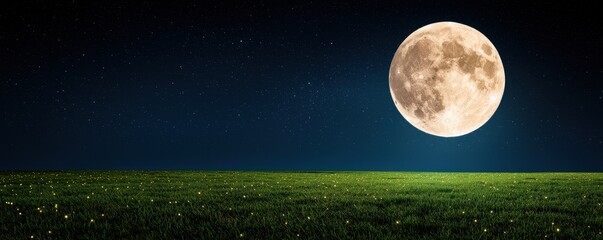 Fototapeta premium full moon in the night