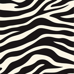 Black and white zebra stripes