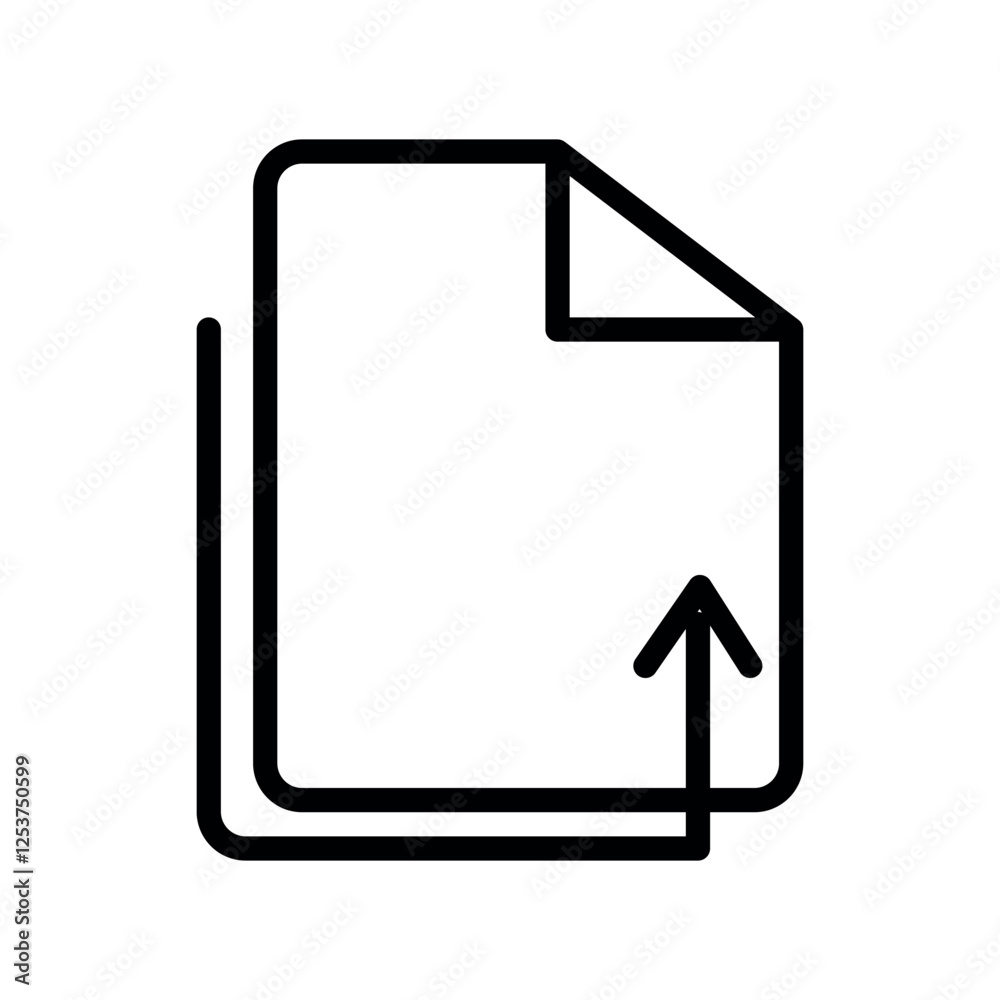Poster file replace vector icon